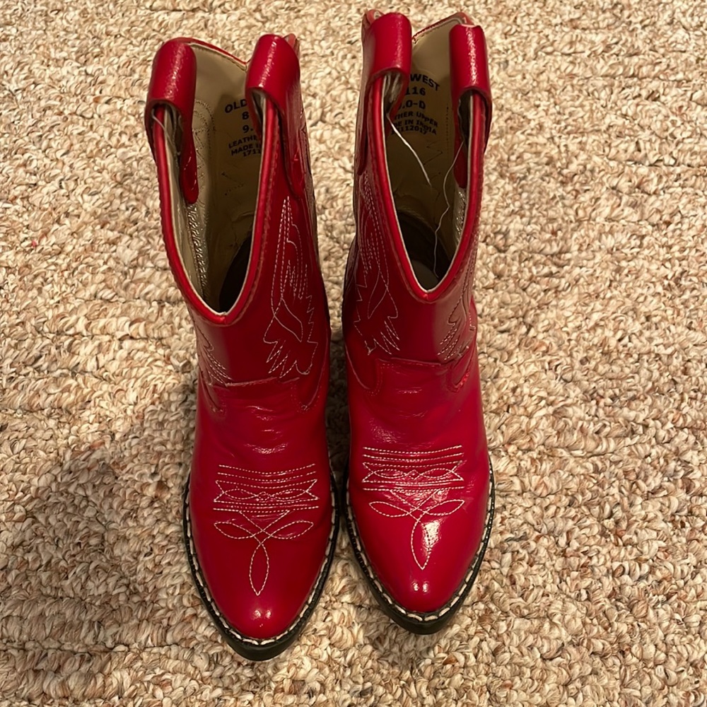 Old West Red Western Boots